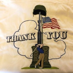 Tommy Bahama Thank You Veterans Golf Shirt Silk